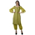 thumbnail image 1 of Moomaya Women's Printed Indian Ethnic Clothing Set-Printed Kurta w/ Pants, Designer Tunic Dress, 1 of 9
