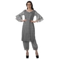 thumbnail image 1 of Moomaya Women's Printed Indian Ethnic Clothing Set-Printed Kurta w/ Pants, Designer Tunic Dress, 1 of 9