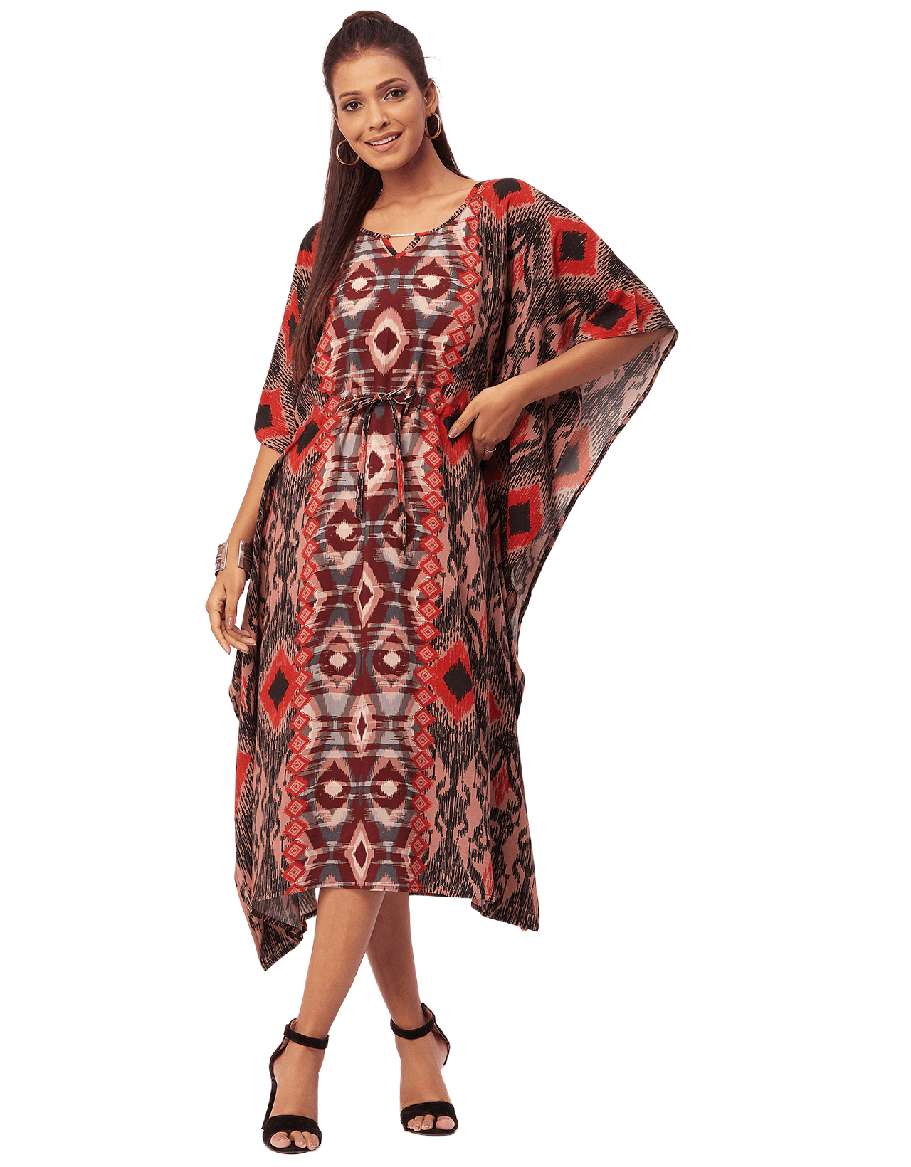 asymmetrical kaftan dress DYED ASYMMETRICAL KAFTAN