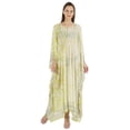 thumbnail image 1 of Moomaya Women's Sexy Swimsuit Cover Up Caftan Kimono Sleeve Beachwear Sheer Kaftan, 1 of 7