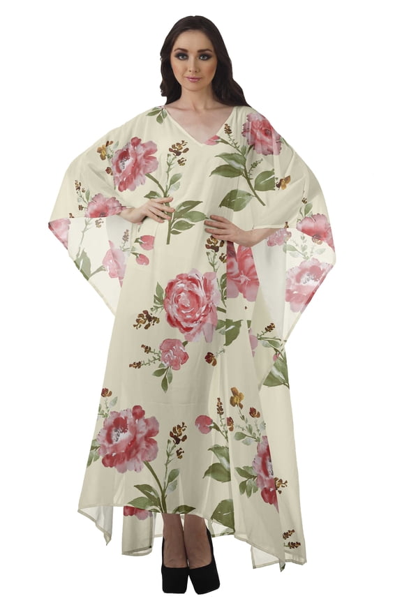 Women's Swimsuit Cover up Caftan Swimwear Sheer Turkish Kaftans Beach Long Dress