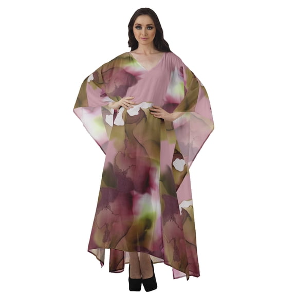 Moomaya Women's Swimsuit Cover up Caftan Swimwear Sheer Turkish Kaftans Beach Long Dress