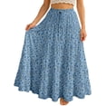 thumbnail image 1 of Moomaya Womens Cotton Resort Skirt with Pockets | Tiered Maxi Summer Skirt | 40-Inch Vacation Wear | Flowy Vacation Outfit, 1 of 7