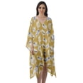 thumbnail image 1 of Moomaya Womens Georgette Short Beach Kaftan Beachwear Bikini Coverup Midi Dress, 1 of 6