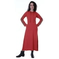 thumbnail image 1 of Moomaya Womens Long Sleeve Pullover Hoodie Maxi Dress Pockets Casual Long Dresses, 1 of 7