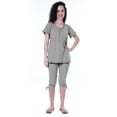 thumbnail image 1 of Moomaya Womens Nightwear Set Capri Cotton Sleepwear 2 Pcs Nightdresses, 1 of 6