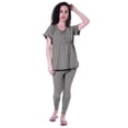 thumbnail image 1 of Moomaya Womens Nightwear Set Pyjama Cotton Sleepwear 2 Pcs Nightdresses, 1 of 7