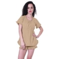 thumbnail image 1 of Moomaya Womens Nightwear Set w/ Shorts Cotton Sleepwear 2 Pcs Nightdresses, 1 of 7