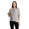 thumbnail image 1 of Moomaya Womens Oversize Viscose Tunic Top, Lantern Sleeves Summer Top, 1 of 8
