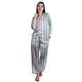 thumbnail image 1 of Moomaya Womens Pj Lounge Sets Long Sleeve Button Notch Collar Sleepwear, 1 of 6