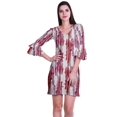 thumbnail image 1 of Moomaya Womens Printed Short Dress bell sleeve Shift dresses for women Casual Summer Clothing, 1 of 7