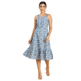 thumbnail image 1 of Moomaya Womens Printed Sleeveless Dress, Knee Length Cotton Dress, 1 of 8