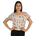 thumbnail image 1 of Moomaya Womens Printed Tops For Women Short Sleeve Flared Top Blouse, 1 of 8