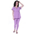 thumbnail image 1 of Moomaya Womens PrintedNightwearSet Pyjama Cotton Jersey Sleepwear 2 Pcs Nightdresses, 1 of 6