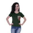 thumbnail image 1 of Moomaya Womens Round Neck T-shirt Short Sleeve Sequin Patch Pocket Tee Top - WG, 1 of 6