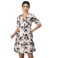thumbnail image 1 of Moomaya Womens Short Sleeves Mini Dress, Sweetheart Neck, A-Line Dress, 1 of 7