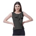 thumbnail image 1 of Moomaya Womens Sleeveless Ruffle Top Round Neck Blouse Casual Tshirt Tops, 1 of 7