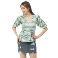 thumbnail image 1 of Moomaya Womens Smocked Printed Top, Womens Elbow Sleeve Tops For Summer, 1 of 8