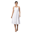 thumbnail image 1 of Moomaya Womens Solid Sleeveless Dress, Knee Length Cotton Dress, 1 of 8