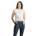thumbnail image 1 of Moomaya Womens Solid Summer Top, Sleeveless Casual Cotton Top, 1 of 8