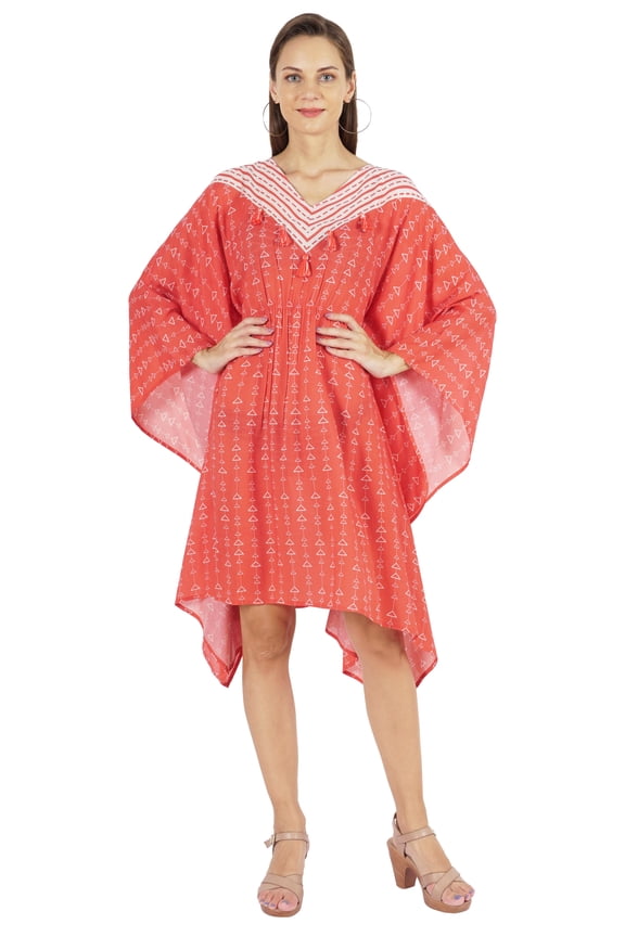 Womens Summer Beachwear Party Kimono Kaftan Printed Caftan Gown Maxi Dress