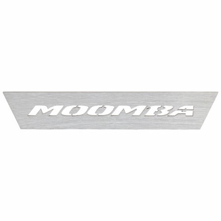 Moomba Boat Logo Emblem Plate SUP-121 | Brushed Aluminum