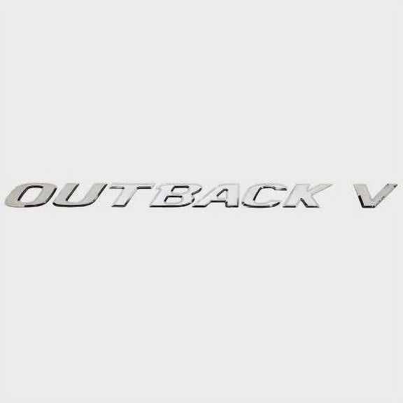 Moomba Boat Raised Brand Logo Decal 114211 | Outback V Emblem Silver