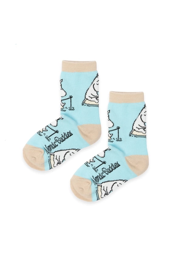 Moomin Moomintroll Fishing Kids Socks Light Blue, EU 2426 Unisex