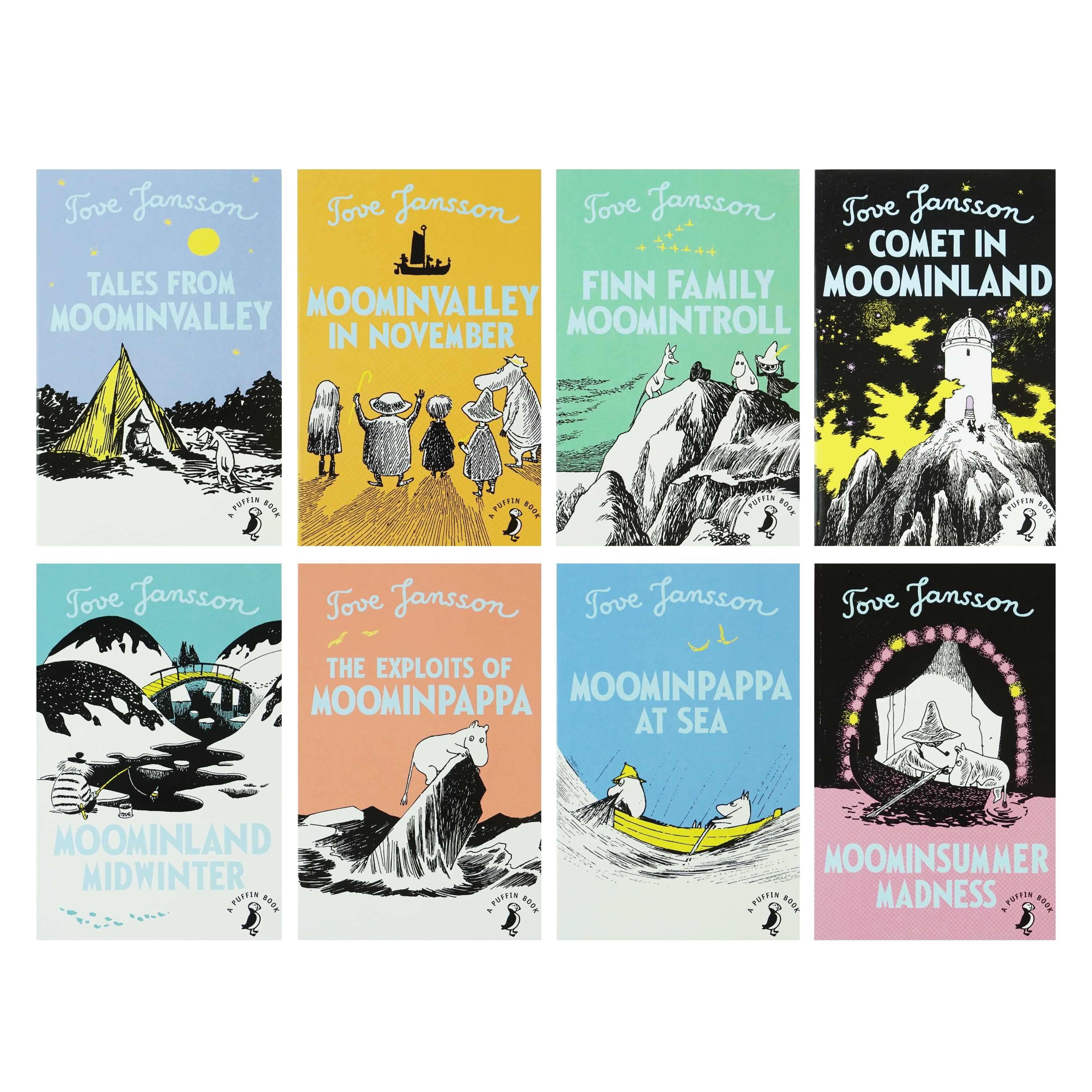 Tove Jansson Moomin Collections 8冊ムーミン洋書 Moomin Series By Tove Jansson 8 Books Collection Set - Age 7
