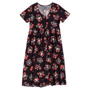 Moomin Womens Floral All-Over Print Midi Dress