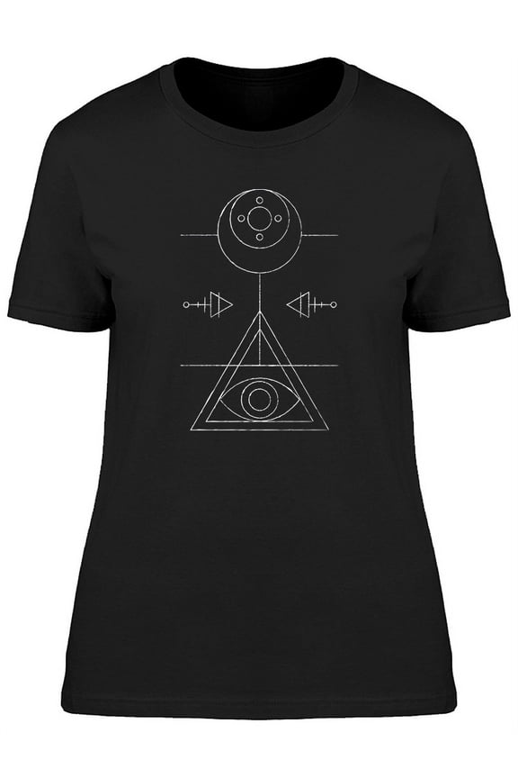 Moon Above The Eye Graphic Tee Women's - Women T-Shirt, Large