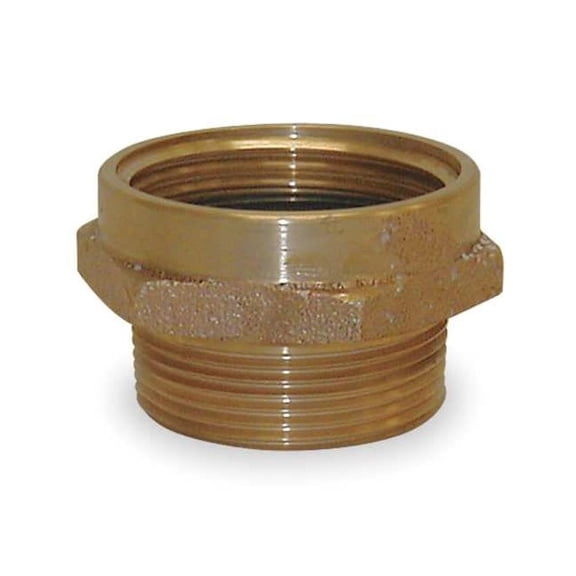 Moon American Fire Hose Adapter,Straight,NPTxNH 357-2562521