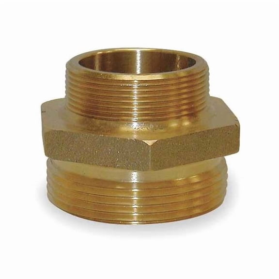 Moon American Fire Hose Adapter,Straight,NPTxNH 358-2062521
