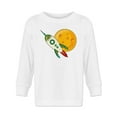 thumbnail image 1 of Moon And Rocket Long Sleeve Toddler -Image by Shutterstock,  5 Toddler, 1 of 4