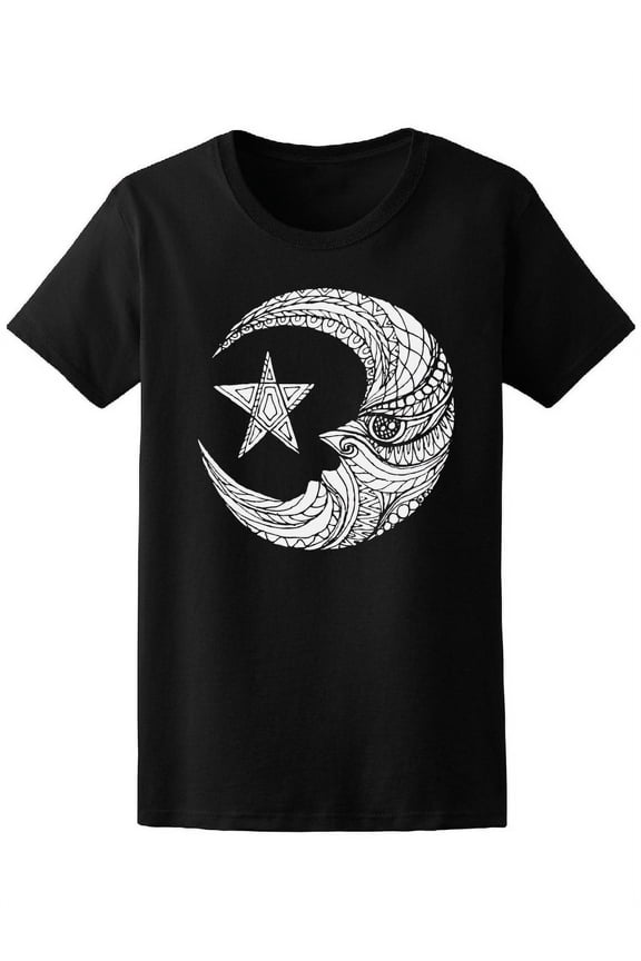 Moon And Star T-Shirt Men -Image by Shutterstock, Male Medium