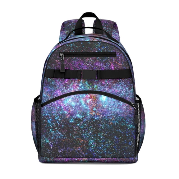 Moon And Stars Toddler Backpack Adjustable Padded Straps Chest Buckle Large Capacity Durable Bookbag