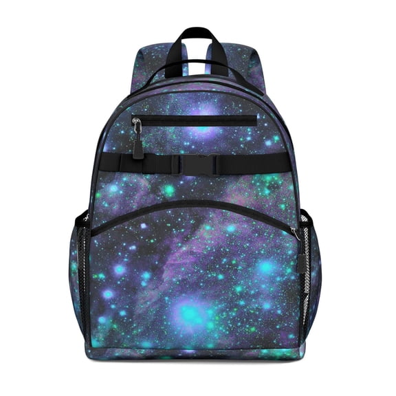 Moon And Stars Toddler Backpack Adjustable Padded Straps Chest Buckle Large Capacity Durable Bookbag