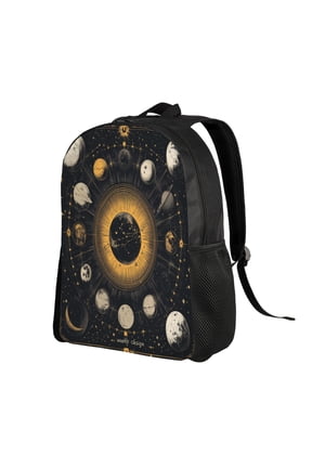 Moon And Sun Backpack Double Shoulder Backpack Durable, Spacious, Ergonomic Design for Travel, Work & Outdoor Use