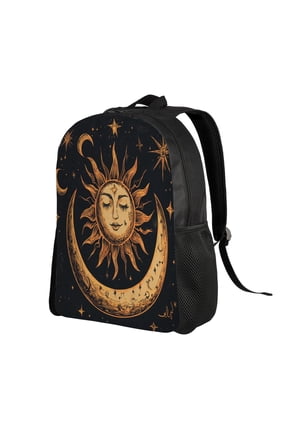 Moon And Sun Backpack Double Shoulder Backpack Durable, Spacious, Ergonomic Design for Travel, Work & Outdoor Use