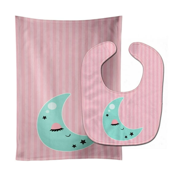 Moon Baby Bib & Burp Cloth