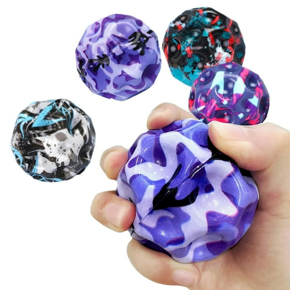 Moon Ball Toys for 1 2 3 Year Old Kids, Extreme High Bouncing Ball Moon Shape, 4pcs Balls Gift for Boys Aged 3 4 5 6 7, Easy to Grip and Catch by Athletes as a Sport Training Ball