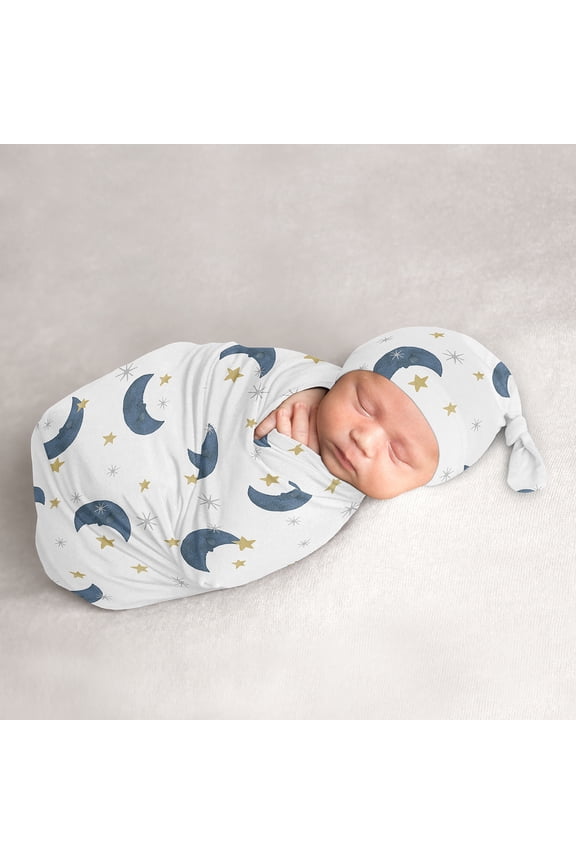 Moon Bear Baby Cocoon and Beanie Hat Sleep Sack Set by Sweet JoJo Designs