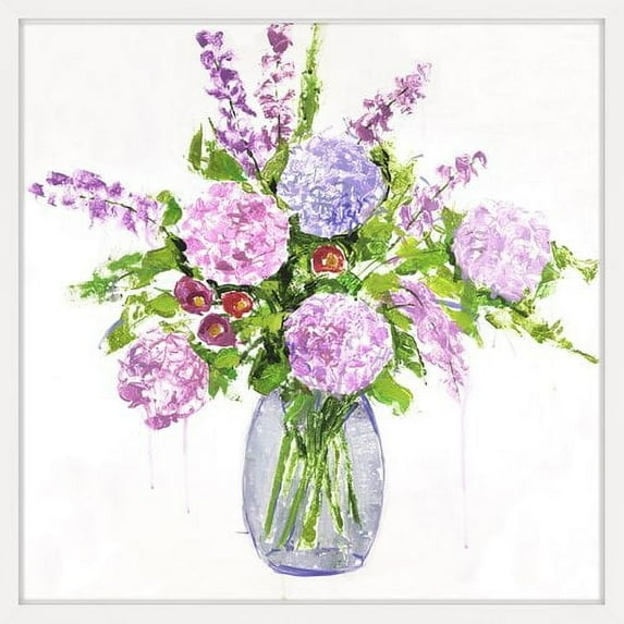 "Moon Blooms" Framed Painting Print