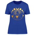 thumbnail image 1 of Moon Boho Style T-Shirt Women -Image by Shutterstock, Female 3X-Large, 1 of 2
