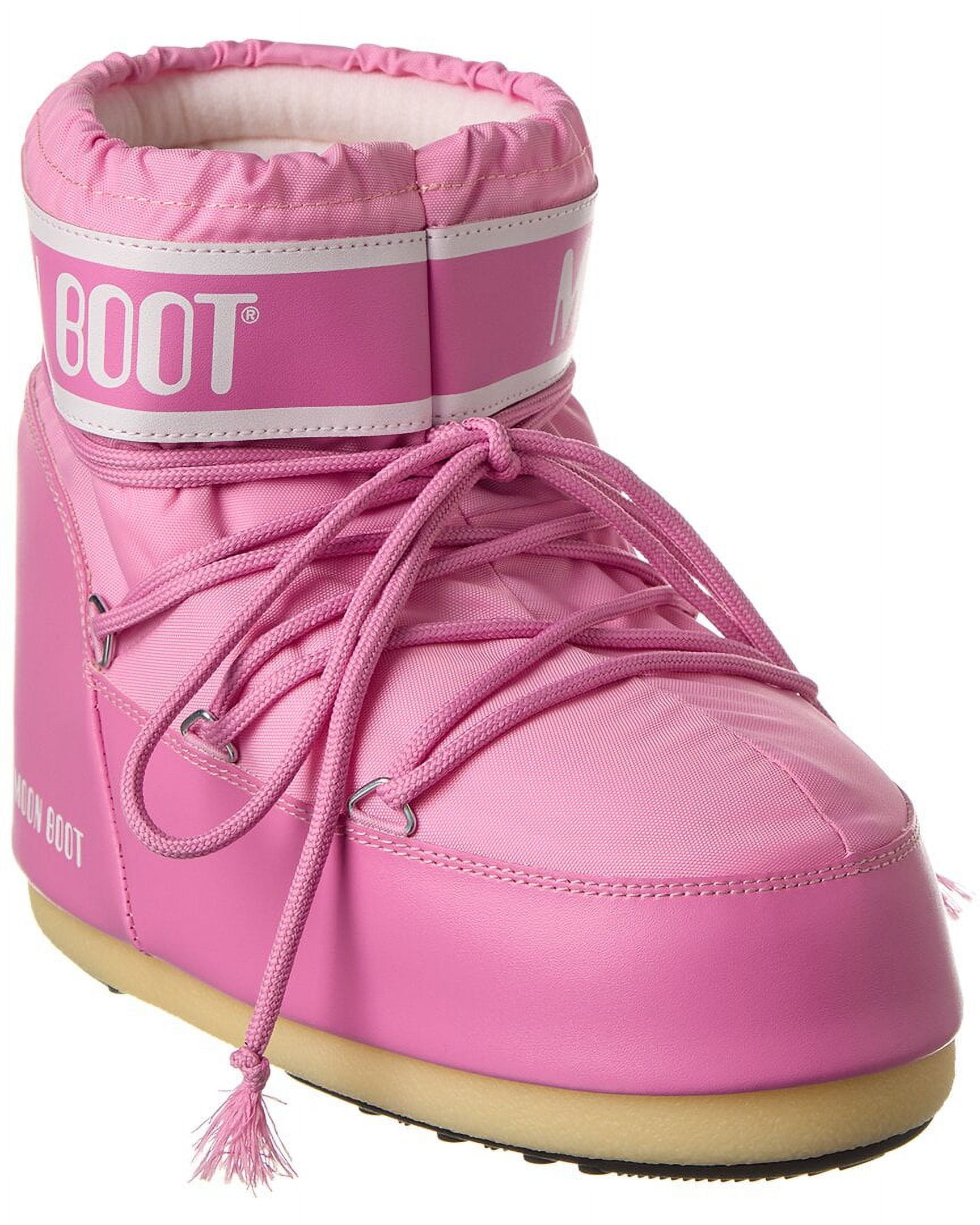 Moon Boot® Icon Low Nylon Boot, 39-41, Pink - Walmart.com Moon Boot® Icon Low Nylon Boot, 39-41, Pink - Walmart.com