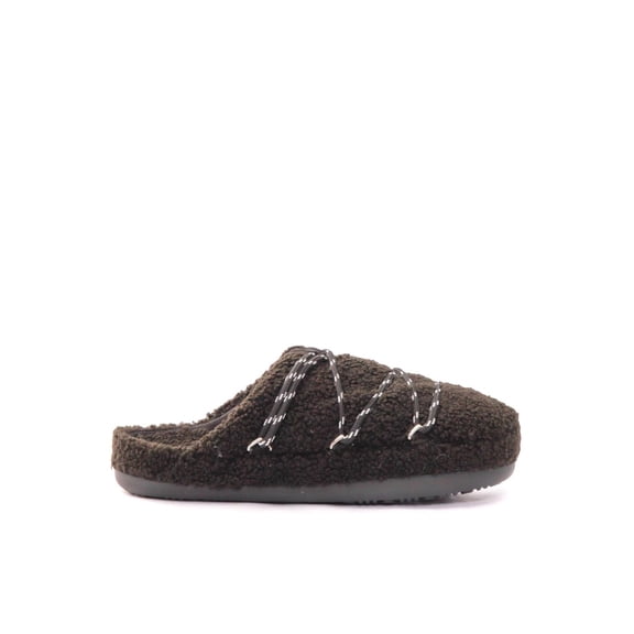 Moon Boot Mb Teddy Decorative Stitching Slippers Black (Men's)