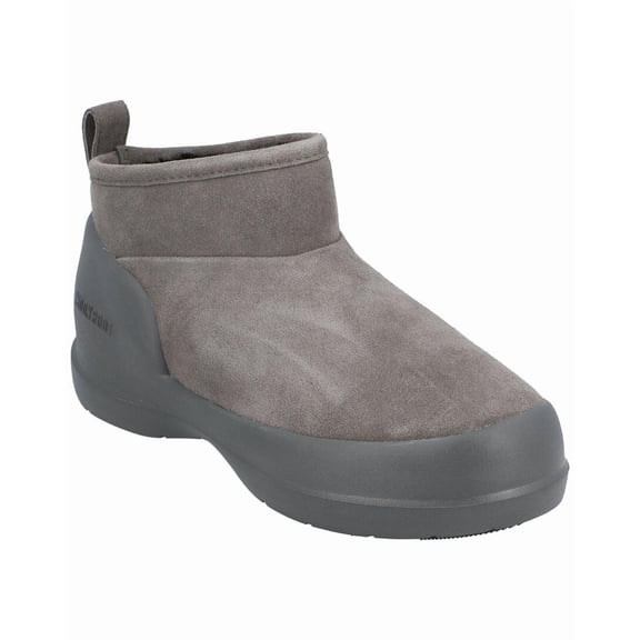 Moon Boot Mezzaluna Low Leather Boot, 37, Grey
