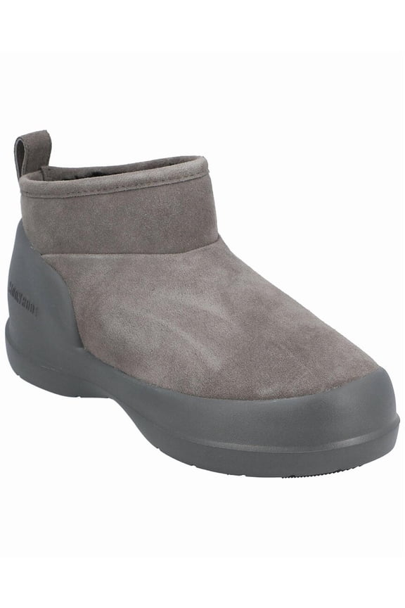 Mezzaluna Low Leather Boot, 38, Grey