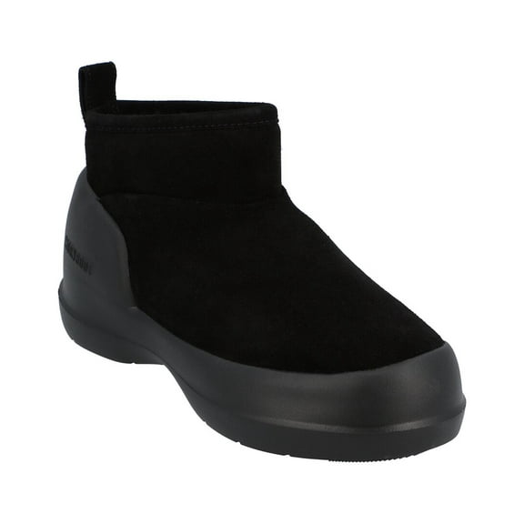 Moon Boot Mezzaluna Low Leather Boot, 41, Black