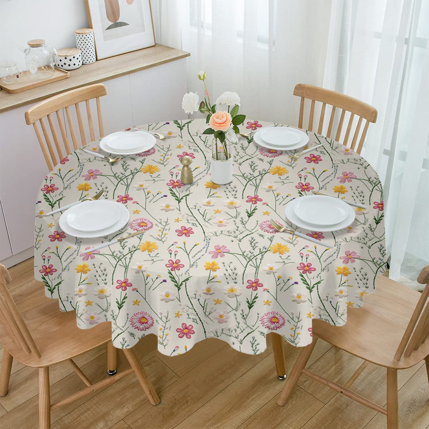 Moon Branch Night Starry Sky Tablecloths for Dining Table Waterproof ...